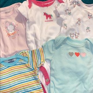 Short sleeve undershirts/onesies